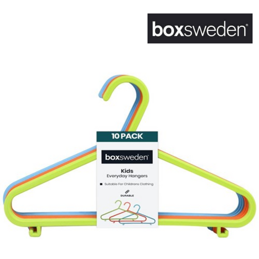 BOXSWEDEN KIDS PLASTIC HANGERS 10PK29X17CM