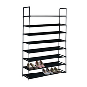 Boxsweden Shoe Rack 4 Tier Double 117X28X73Cm Stackable 8 Tier – thumbnail