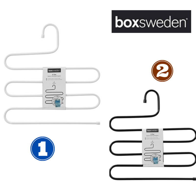 HANGIT 5 TIER TROUSER HANGER 35X35X36CM 2 ASSTD