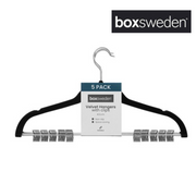 BOXSWEDEN VELVET HANGER 5PKWITH CLIPS 42CM – thumbnail