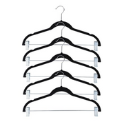 BOXSWEDEN VELVET HANGER 5PKWITH CLIPS 42CM – thumbnail
