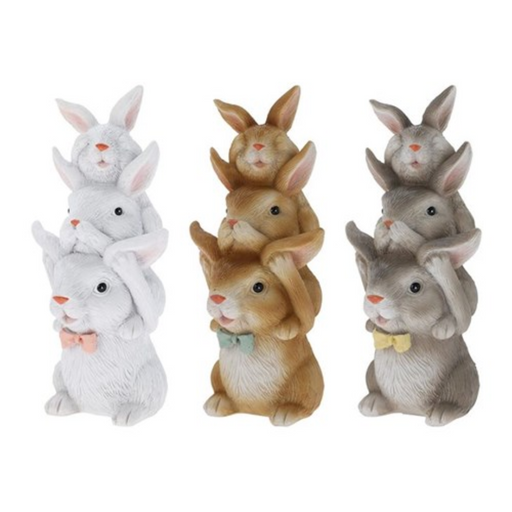 Bunny Family Ornament 13cm 3 Assorted