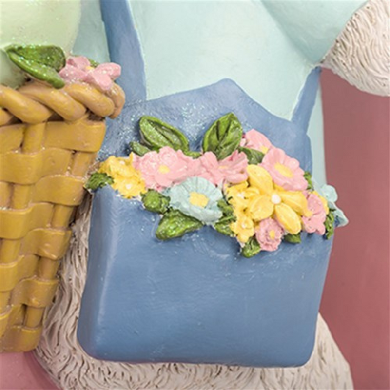 BUNNY ON VESPA W/EGGS POLYRESIN 48X18.5X43CM