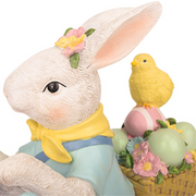BUNNY ON VESPA W/EGGS POLYRESIN 48X18.5X43CM – thumbnail