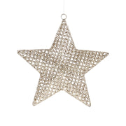 Champagne Metal Star 24x4cm – thumbnail