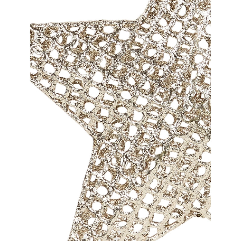 Champagne Metal Star 24x4cm