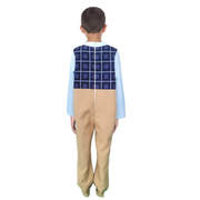 Children Blue Grandpa Costume 10-12