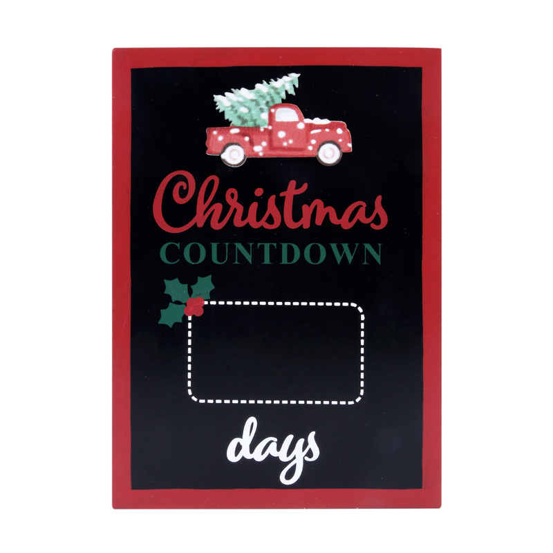 Christmas Countdown Blackboard 25X18Cm