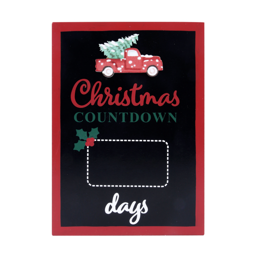 Christmas Countdown Blackboard 25X18Cm