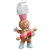 Christmas Decoration- Gingerbread Man 12cm – thumbnail
