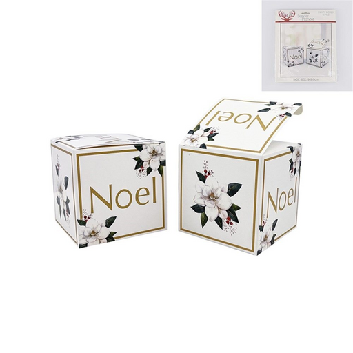 Christmas Gift Boxes Magnolia 9X9Cm 6Pk