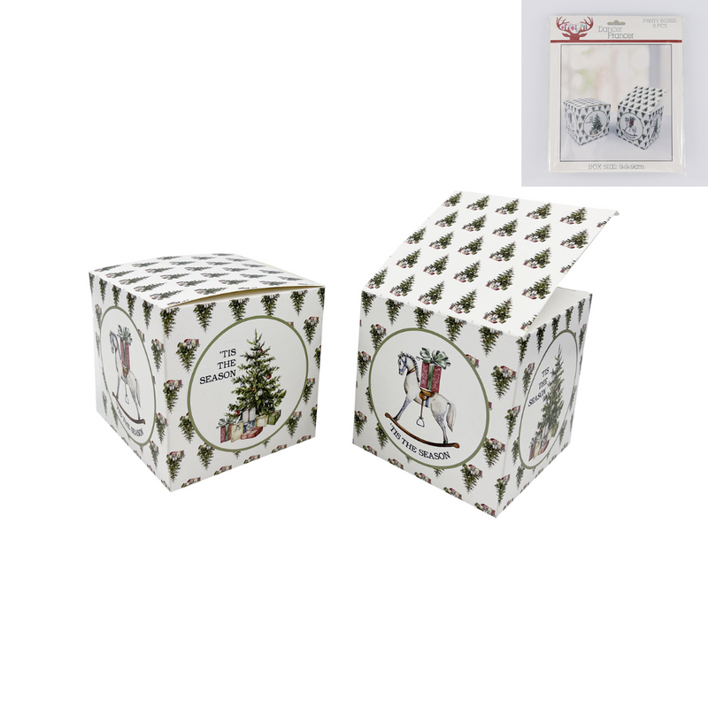 Christmas Gift Boxes-Tis The Season 6Pk 9X9Cm