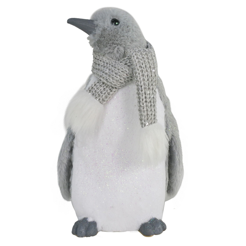 Christmas Glitter Plush Penguin 30cm