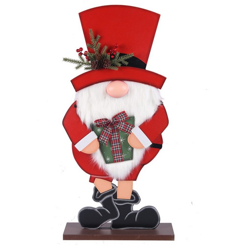 Christmas Mad Hatter W/Gift 61.5x9x30cm