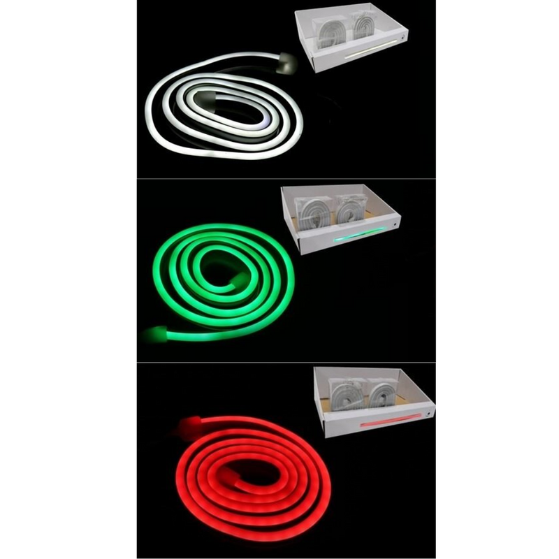 Christmas Neon LED Flex Strip Light 100c 3 Asstd