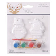 Christmas Paint Your Own 3D Plaster Character 2pk – thumbnail