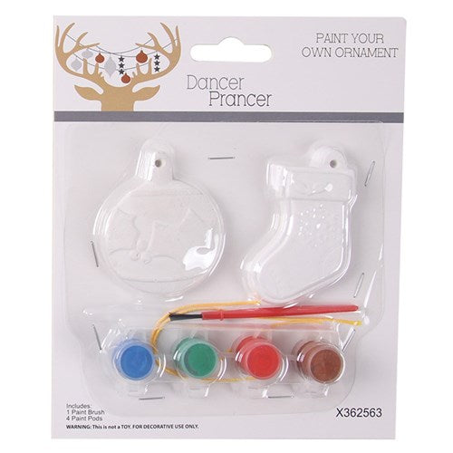 Christmas Paint Your Own 3D Plaster Character 2pk 