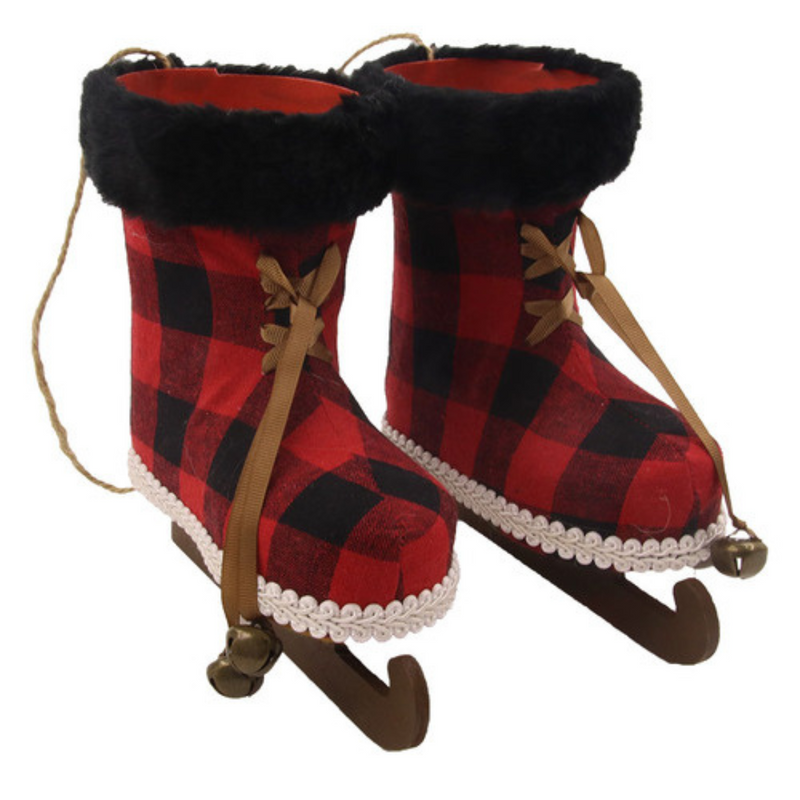 Christmas Ski Boots Hanging 21x19.5cm