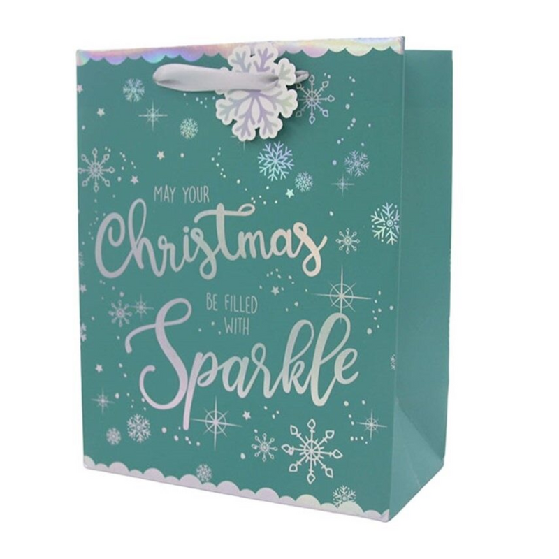 Christmas Sparkle Gift Bag Lrg 26x32.4x12.7cm