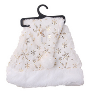 Christmas White Snowflake Santa Hat – thumbnail