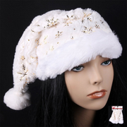 Christmas White Snowflake Santa Hat – thumbnail