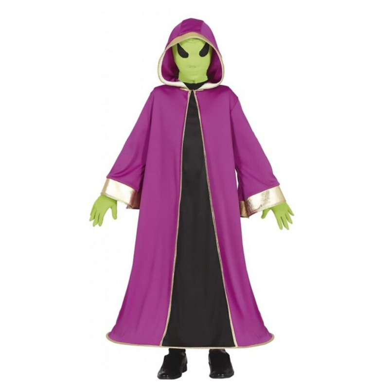 Boys alien costume kids Halloween outfit with mask and jumpsuit