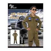 Costume Pilot XX-Large 11-12 yrs-Airline Captain Outfit with Hat and Badges

