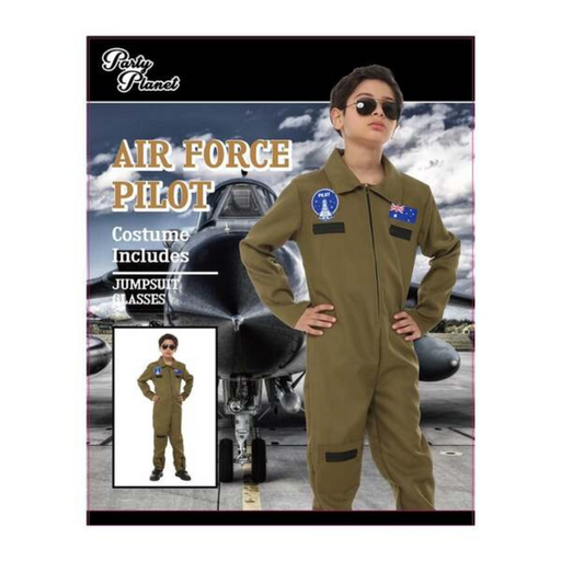 Costume Pilot XX-Large 11-12 yrs-Airline Captain Outfit with Hat and Badges

