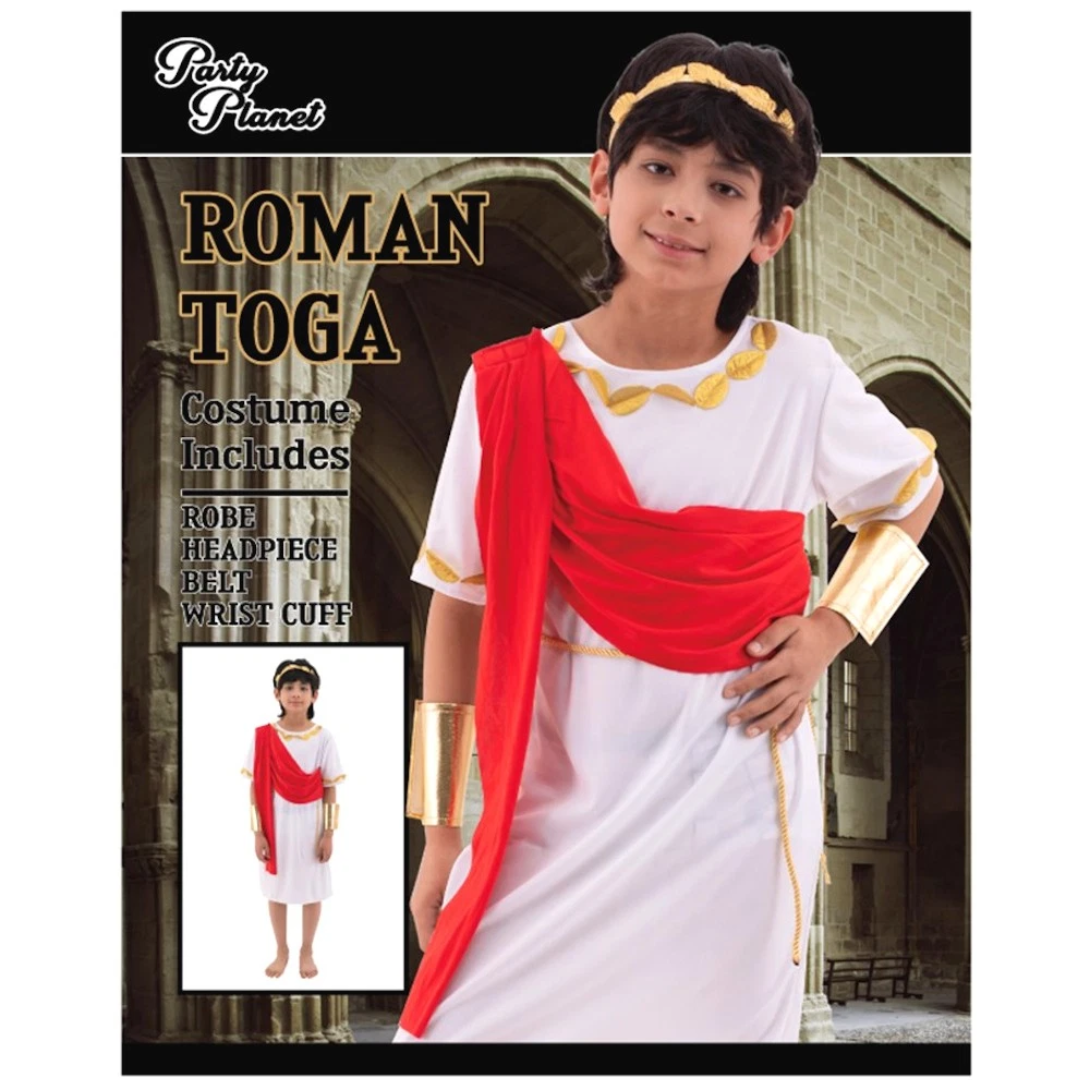 Boys Roman Toga Costume XX-Large | Ancient Roman Dress-Up Outfit — Ronis