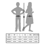 Size chart for children's clothing 