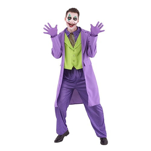 Men’s Joker Costume Large for Halloween or Cosplay