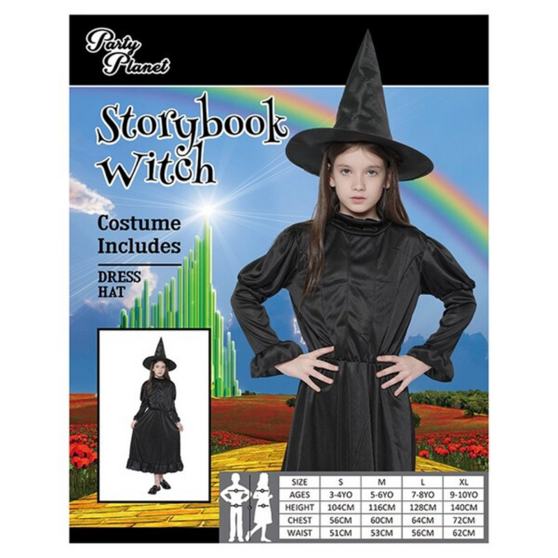 Costume Storybook Witch XLarge 9-10 yrs old