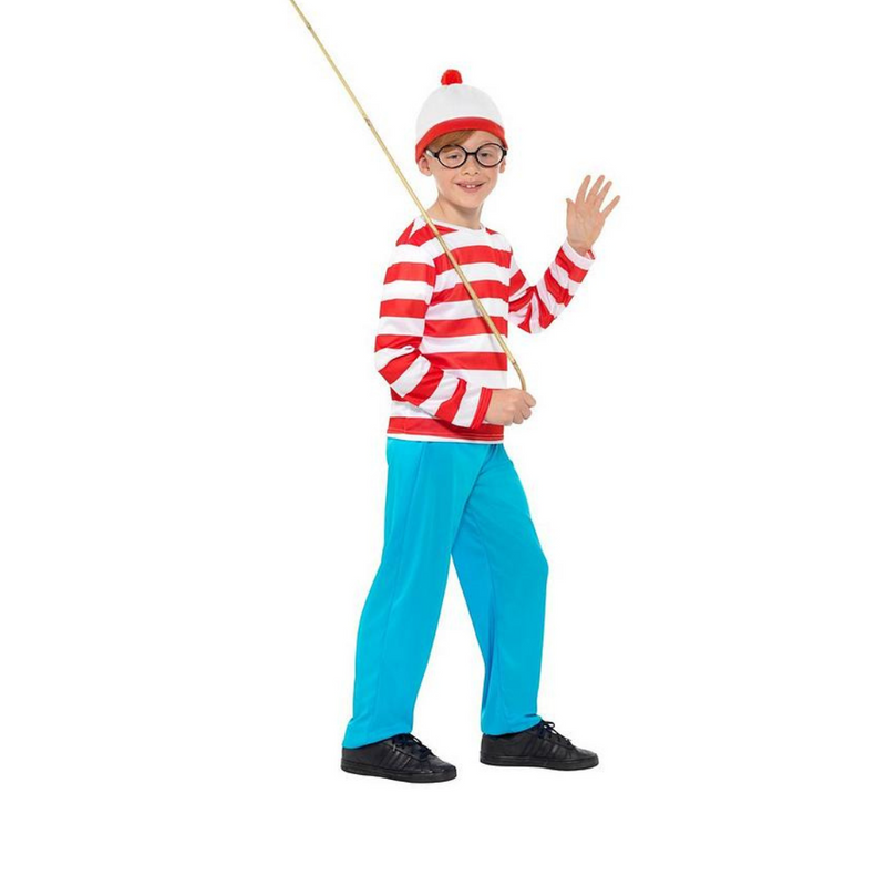 Costume Wheres Wally Shirt Large 8-10 yrs old