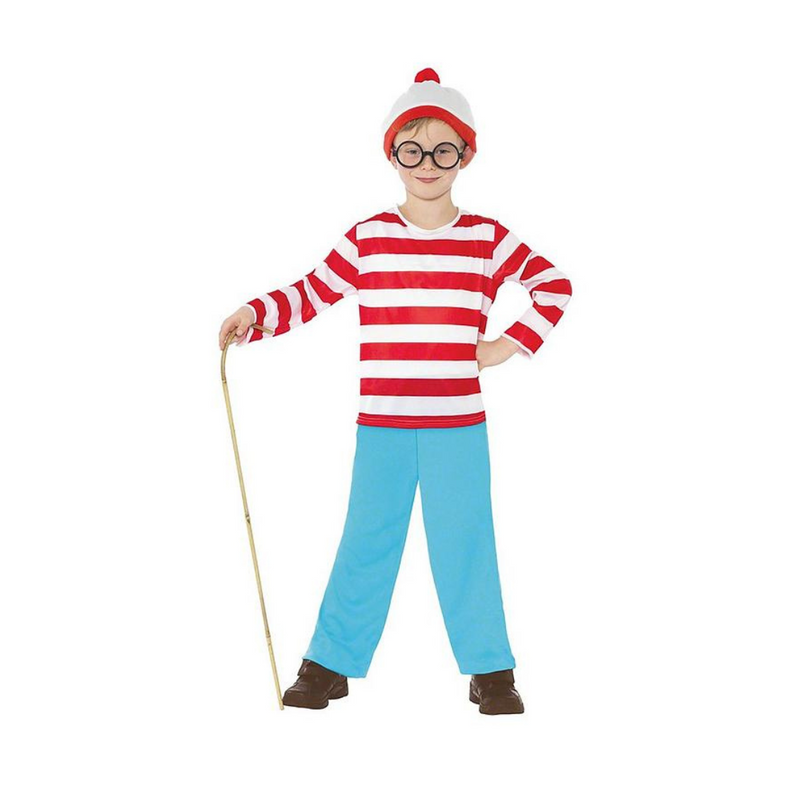 Costume Wheres Wally Shirt XLarge 10-12 yrs old