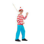 Costume Wheres Wally Shirt XLarge 10-12 yrs old – thumbnail