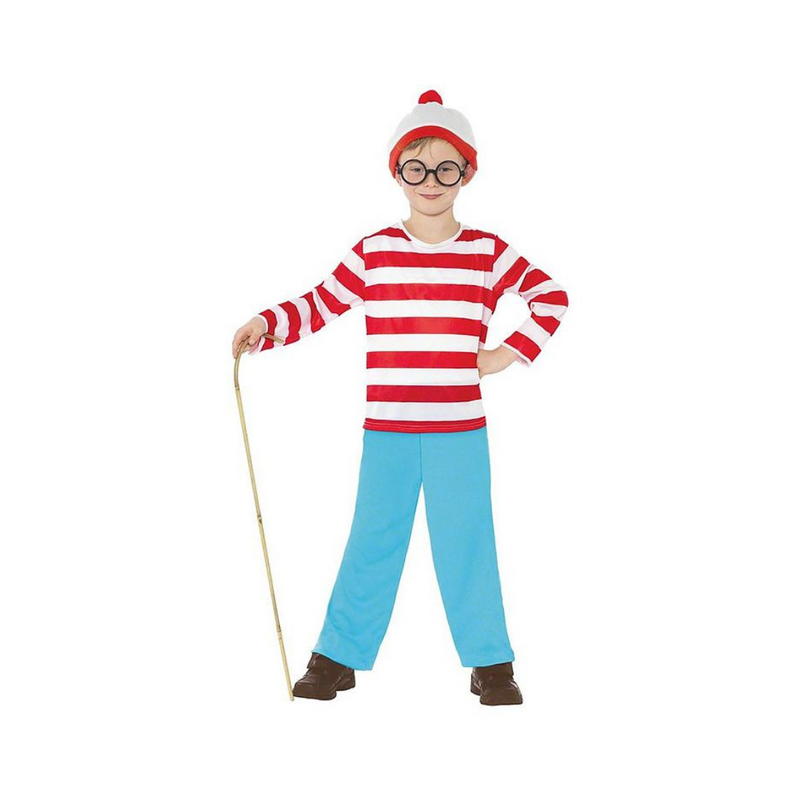 Costume Wheres Wally Shirt XX-Large 12-14 yrs old