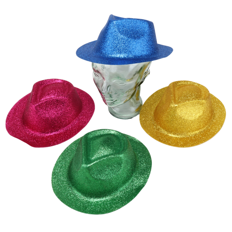 Craft Hat Cowboy Glitter Covered Assorted