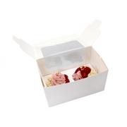 Cupcake Box 2 Cavity 6.75x4x4in