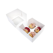 Cupcake Box 4 Cavity 7x7x4in