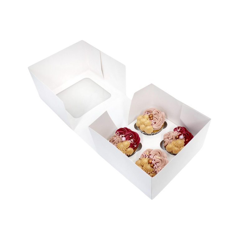 Cupcake Box 4 Cavity 7x7x4in