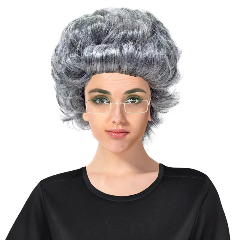Curly Wig Grey