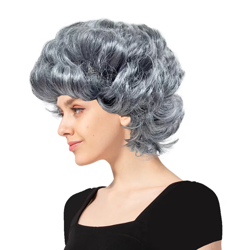 Curly Wig Grey