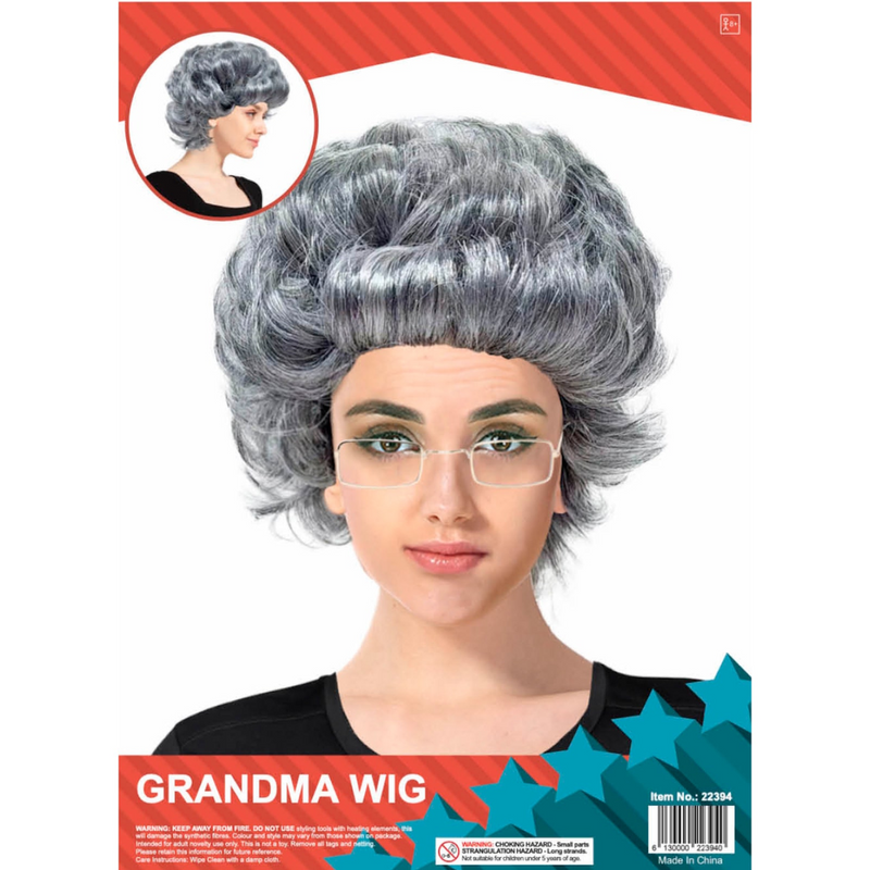 Curly Wig Grey