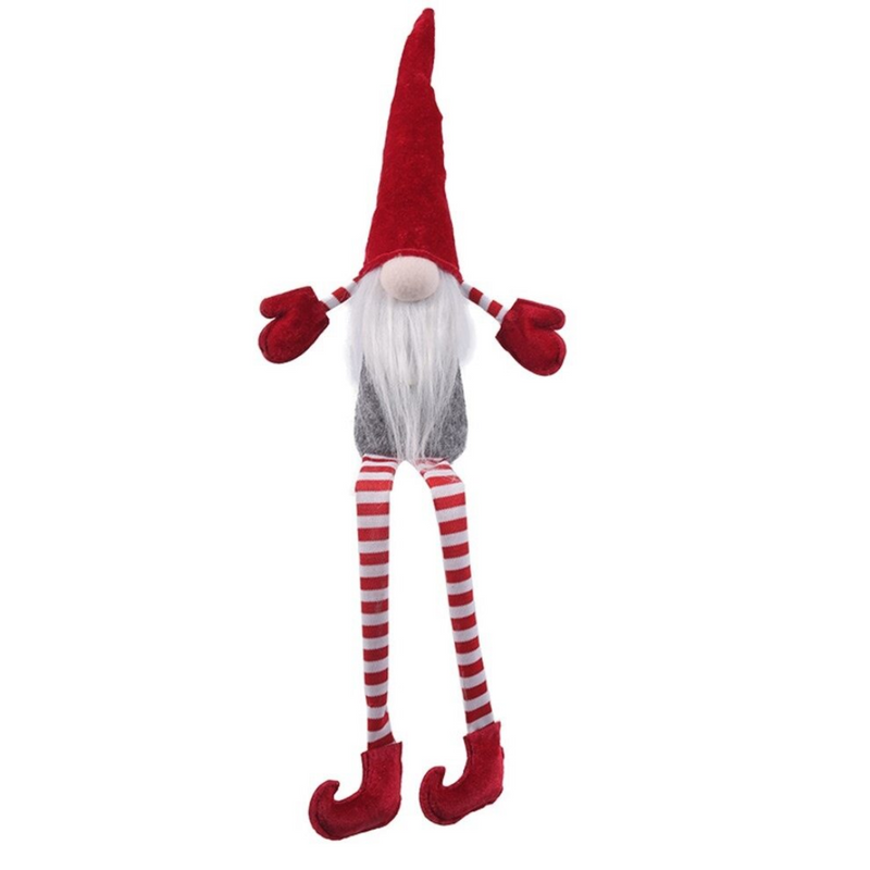 Dangly Leg Red and White Christmas Gnome 55cm