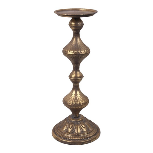 Dark Gold Antique Metal Candelabra D12.5x37.5cm