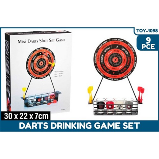 Darts Drinking Game Set 9pce 