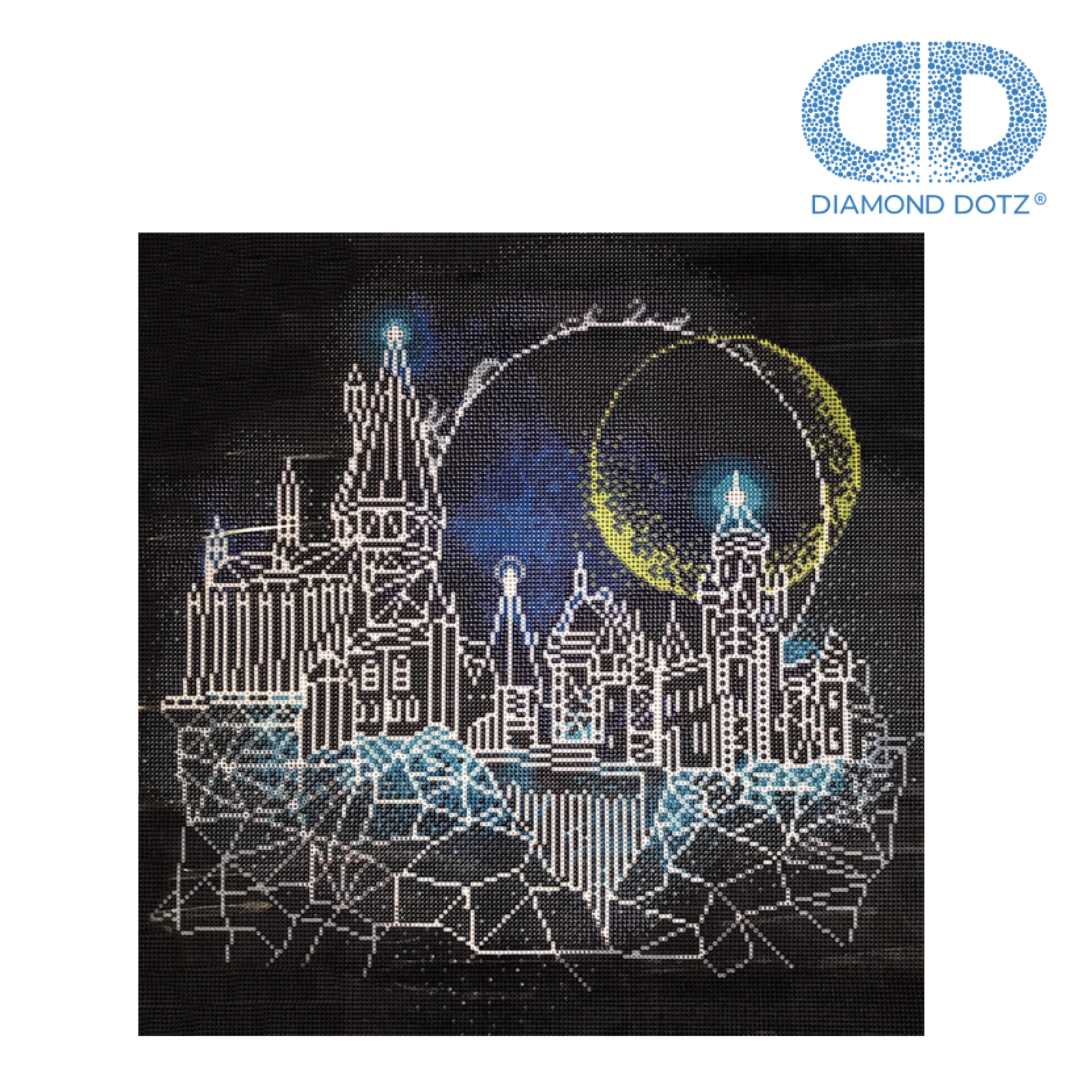 DIAMOND DOTZ HARRY POTTER MOON OVER HOGWARTS (DDHP.1008) 51 x 51cm