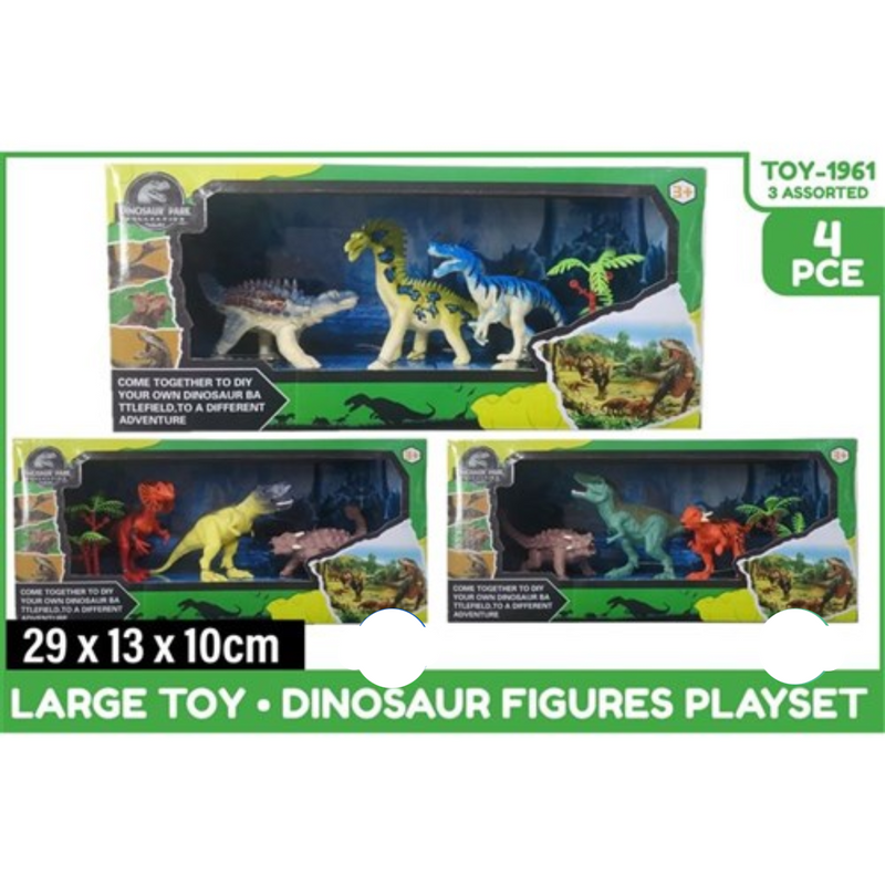 Dinosaur Figures Playset 4Pce 