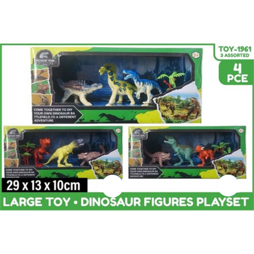 Dinosaur Figures Playset 4Pce 