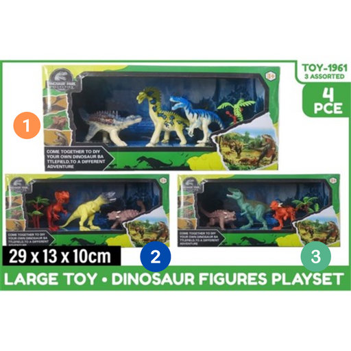 Dinosaur Figures Playset 4Pce 